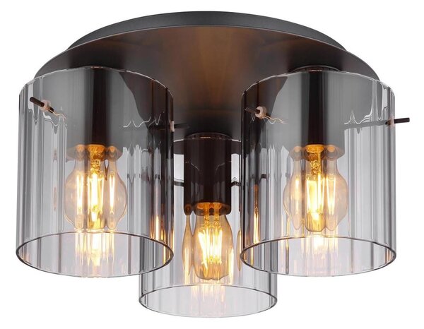 Globo 15904-3D - Плафон TULIVAR 3xE27/40W/230V Ø 37 см сив