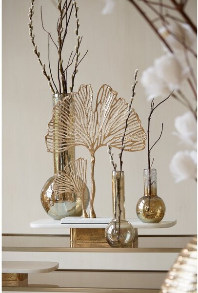 Метална статуя (височина 48 cm) Leaf – Light & Living