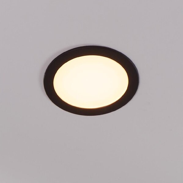 Eglo 31744 - димируемо LED осветително тяло за баня FUEVA-Z 10,5W/230V IP44 черно