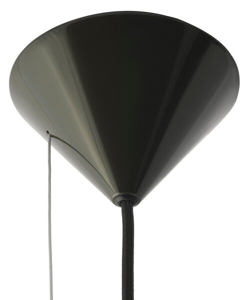 Tom Dixon LED висяща лампа Pose, зелена, Ø 25 cm, стомана dim, Затъмняване, Зелен, Дневна/трапезария, Метал, Дизайн