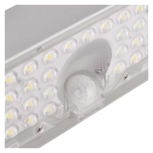 LED соларен прожектор с датчик за движение LED/3,7V 3000mAh 4000K IP65 бял