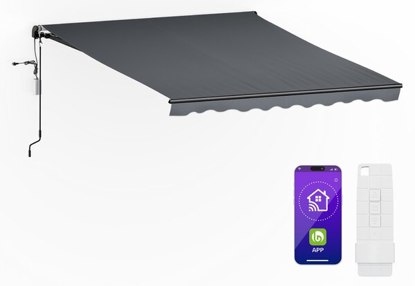Blumfeldt CloudShade тента, Смарт контрол, UV защита, Стенен монтаж