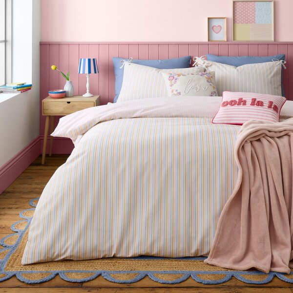 Двойно спално бельо 200x200 cm Brighton Stripe – Catherine Lansfield