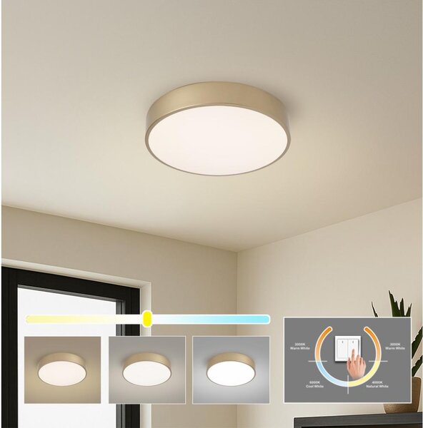 Brilagi - LED таванно осветително тяло POOL LED/36W/230V 3000/4000/6000K Ø 30 см златисто