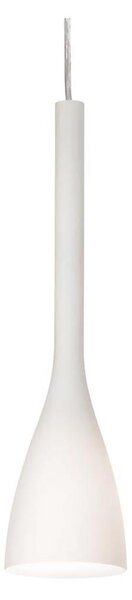 Ideal Lux - Висящо осветително тяло на кабел FLUT 1xE14/40W/230V Ø 10,5 см бяло
