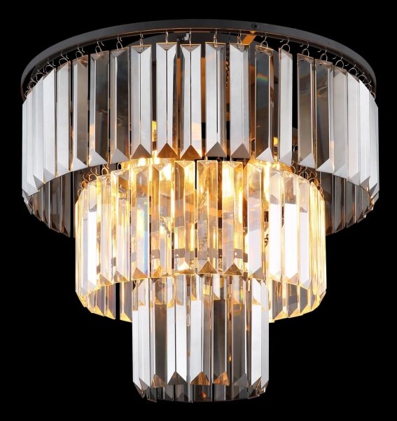 Globo 15695D - Полилей за повърхностен монтаж NAXIS 3xE27/40W/230V Ø 40 см черен