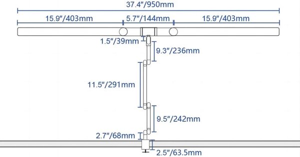 Brilagi - LED Димируема сензорна настолна лампа VARIO LED/24W/230V 3000-6500K бял