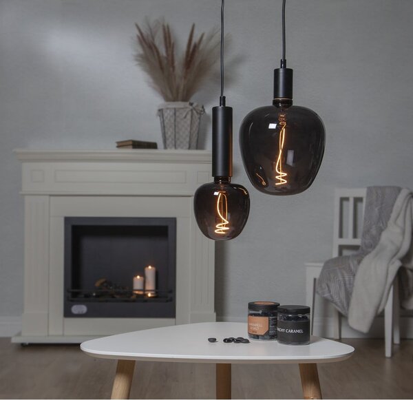 Топла LED декоративна крушка E27, 2 W Black Apple - Star Trading