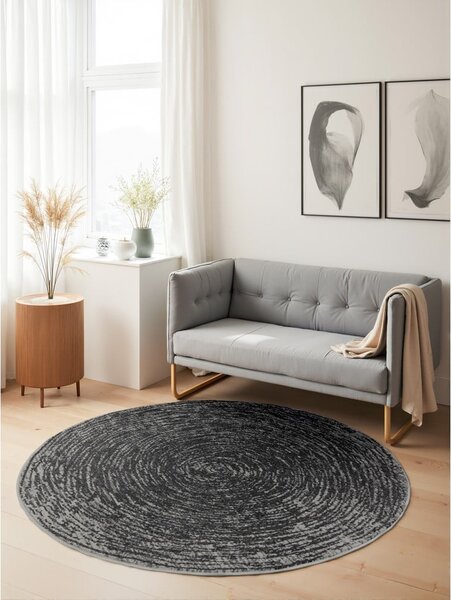 Сив кръгъл килим ø 120 cm Gloria Cavallo – Hanse Home