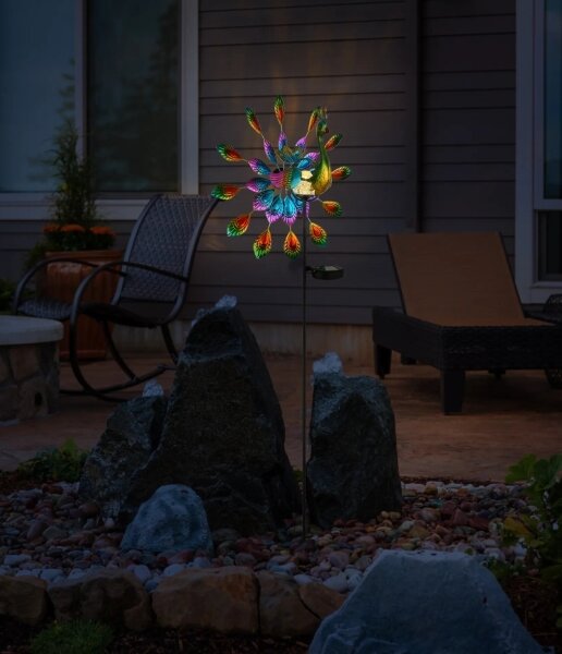 Globo 36017 - LED соларна декорация LED/0,06W/3V IP44 паун