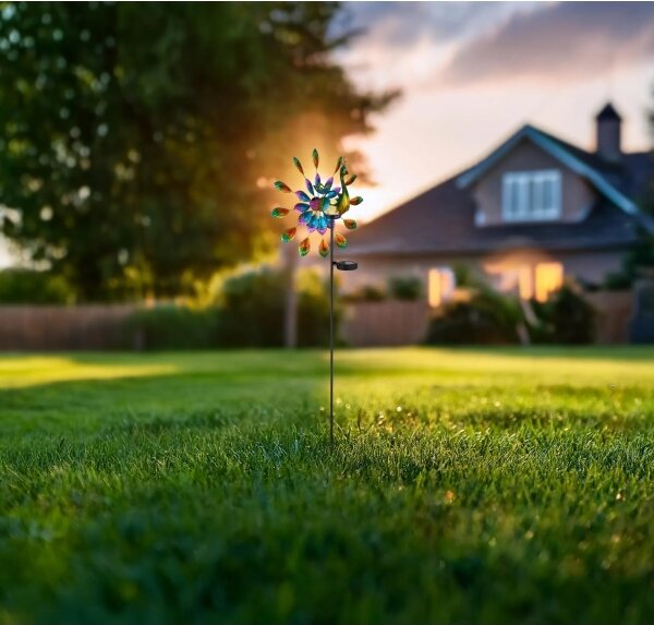 Globo 36017 - LED соларна декорация LED/0,06W/3V IP44 паун