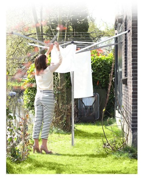 Градинска сушилня за дрехи в сребрист цвят 50 m Topspinner – Brabantia