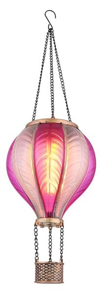 Globo 36136P - LED Соларна декорация с висулка 20xLED/0,5W/3V IP44 летящ балон