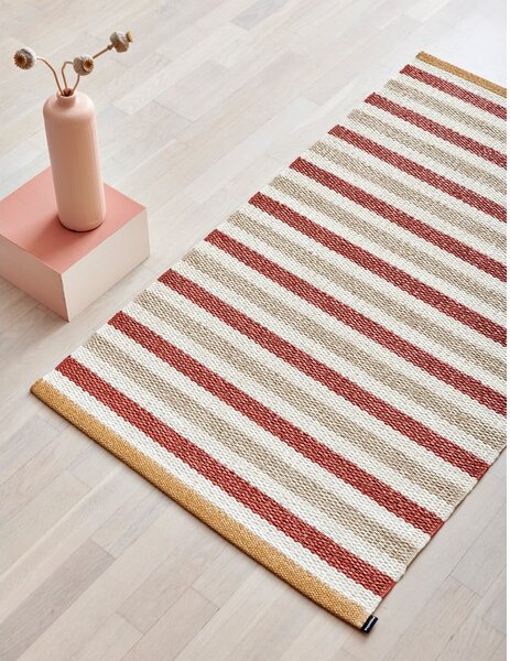 Пътека за открито и закрито в тухлен и кремав цвят 85x200 cm Teo Brick – Pappelina