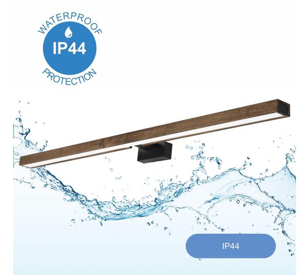 Brilagi-LED Лампа за огледало в баня WOODY MIRROR LED/15W/230V IP44 дъб/черен