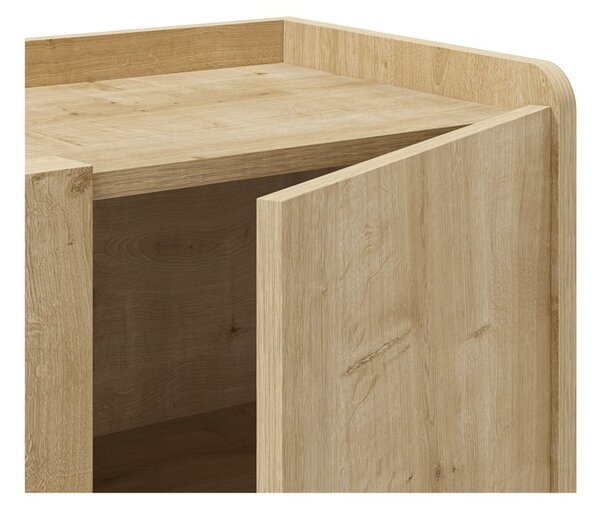 Шкафче от дъбов декор в естествен цвят 80x80x40 cm Daira – Marckeric