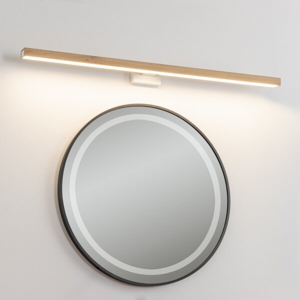 Brilagi-LED Лампа за огледало в баня WOODY MIRROR LED/15W/230V IP44 дъб/бял