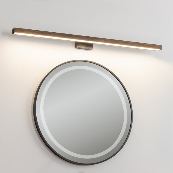 Brilagi-LED Лампа за огледало в баня WOODY MIRROR LED/15W/230V IP44 дъб/черен