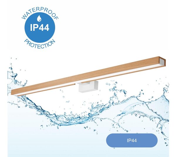 Brilagi-LED Лампа за огледало в баня WOODY MIRROR LED/15W/230V IP44 дъб/бял