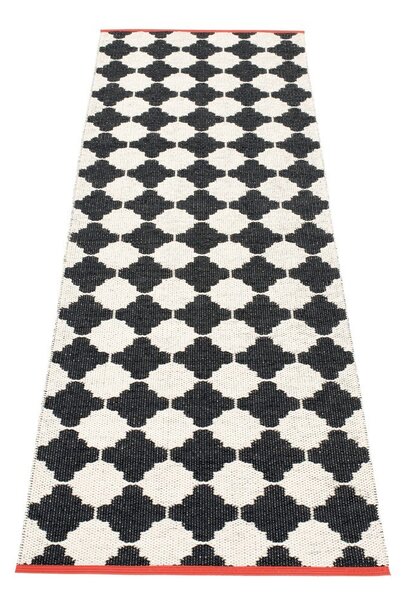 Черно-бяла пътека за открито и закрито 70x225 cm Marre Black Coral – Pappelina