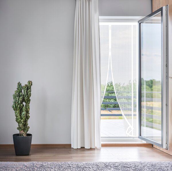 Магнитна мрежа за врата - защита от насекоми 80-100 x 210-220 cm Сив