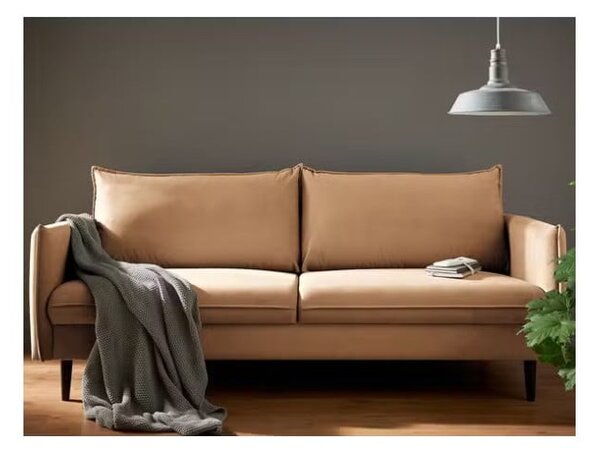 Кафяв кадифен диван 203 cm Juli – Ropez