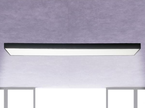 LED Плафониера LED/32W/230V 4000K 120x13 см черен