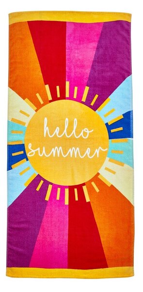 Памучна плажна кърпа 76x160 cm Hello Summer – Catherine Lansfield