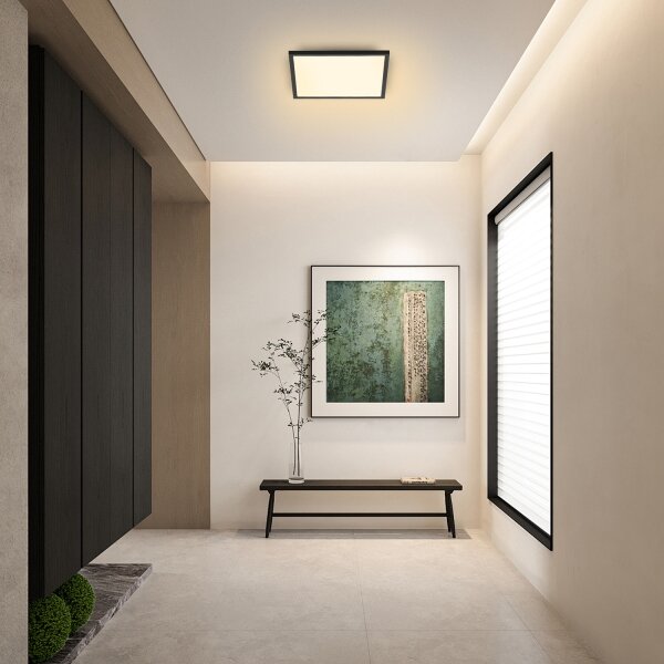 Brilagi - LED Плафониера SLIMFRAME LED/25W/230V 30x30 см черен