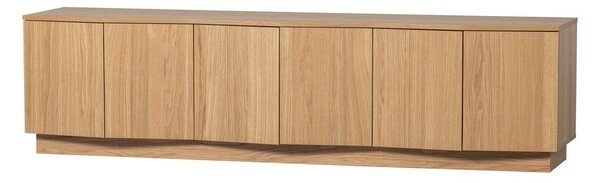 Маса за телевизор от масивен дъб в естествен цвят 200x52x45 cm Zuma – WOOOD
