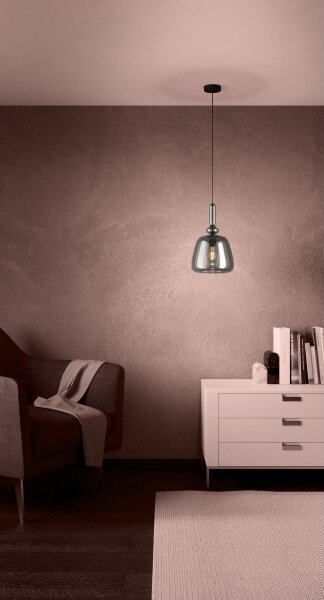 Eglo 39997 - Пендел BOVINO 1xE27/40W/230V опушен