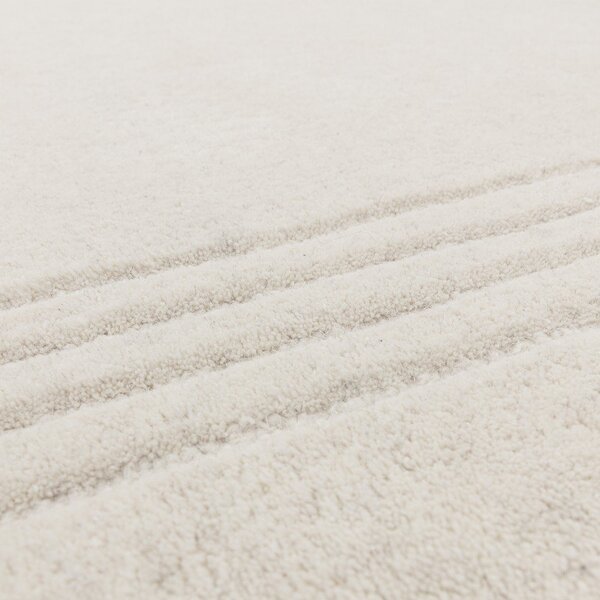 Ръчно изработен вълнен килим в цвят слонова кост 120x170 cm Orlo Ivory – Asiatic Carpets