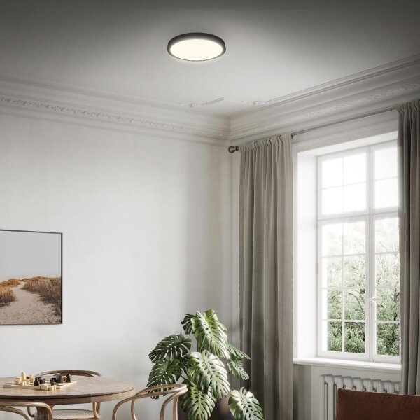 Briloner 3703-015 - LED Плафониера RUNA LED/24W/230V 3000K Ø 38 см черен