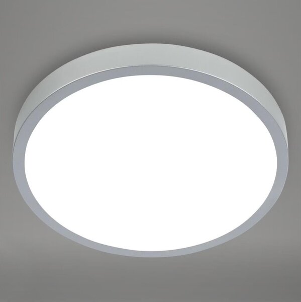 Briloner 3709-014 - LED RGBW Димируем плафон LED/22W/230V сребрист + д.у
