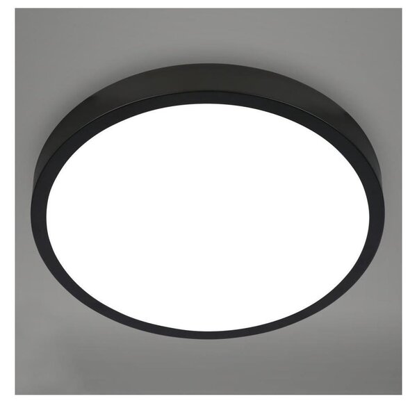 Briloner 3709-015 - LED RGBW Димируем плафон LED/22W/230V черен + д.у