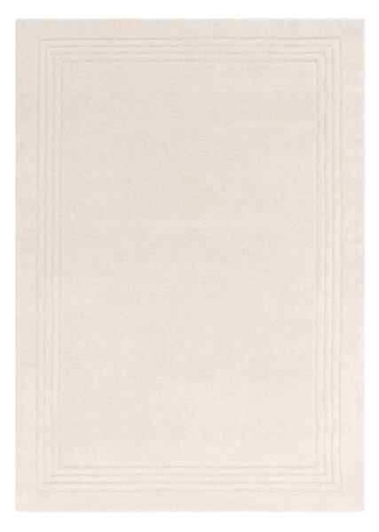 Ръчно изработен вълнен килим в цвят слонова кост 120x170 cm Orlo Ivory – Asiatic Carpets