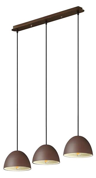 Ideal Lux - Пендел FOLK 3xE27/60W/230V кафяв
