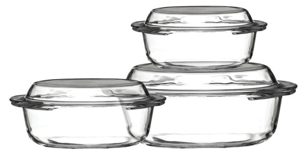 Стъклени съдове за печене 3 бр. 21x24 cm Ovenlove – Premier Housewares