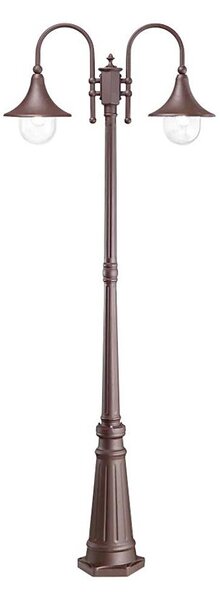 Ideal Lux - Екстериорна лампа CIMA 2xE27/52W/230V 216 см IP43 кафяв