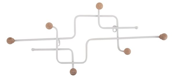 Бяла метална стенна закачалка 60,5 cm Metro – PT LIVING