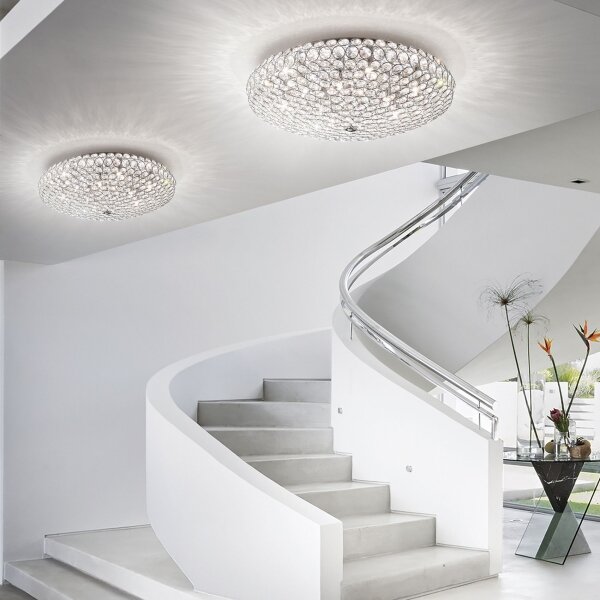 Ideal Lux - LED Кристална плафониера KING 9xG9/3W/230V Ø 53,5 см хром
