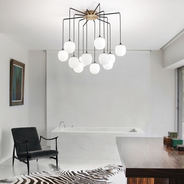 Ideal Lux - LED Пендел RHAPSODY 12xG9/3W/230V месинг