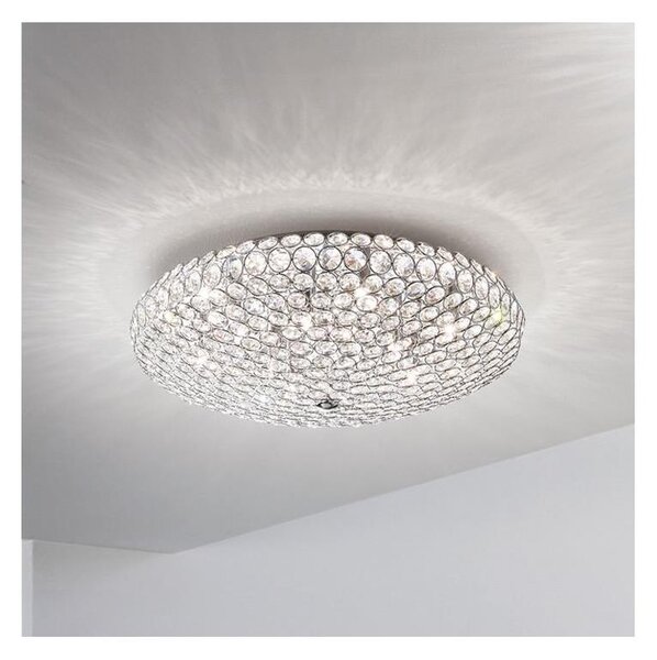 Ideal Lux - LED Кристална плафониера KING 5xG9/3W/230V Ø 38 см хром