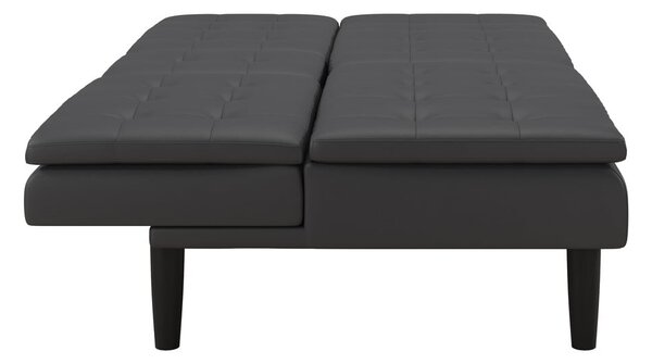 Сив разтегателен диван от изкуствена кожа 191 cm Maine – Støraa