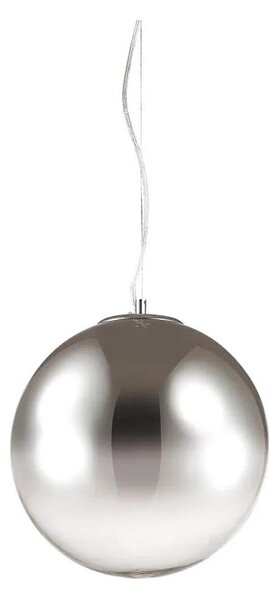 Ideal Lux - Пендел MAPA 1xE27/42W/230V Ø 40 см сив/опушен