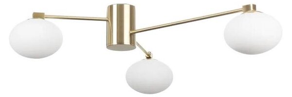 Ideal Lux - LED Полилей за повърхностен монтаж HERMES 3xG9/3W/230V Ø 90 см златист