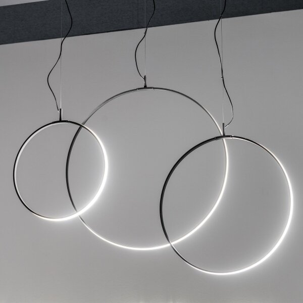 Ideal Lux - LED Пендел CIRCUS LED/36W/230V Ø 74,5 см CRI 90 черен