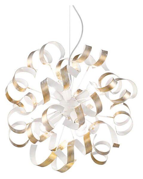 Ideal Lux - Пендел VORTEX 6xE14/40W/230V Ø 53 см златист/патина