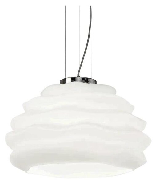 Ideal Lux - Пендел KARMA 1xE27/60W/230V Ø 39 см бял