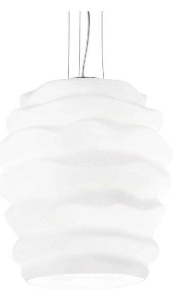 Ideal Lux - Пендел KARMA 1xE27/60W/230V Ø 38 см бял